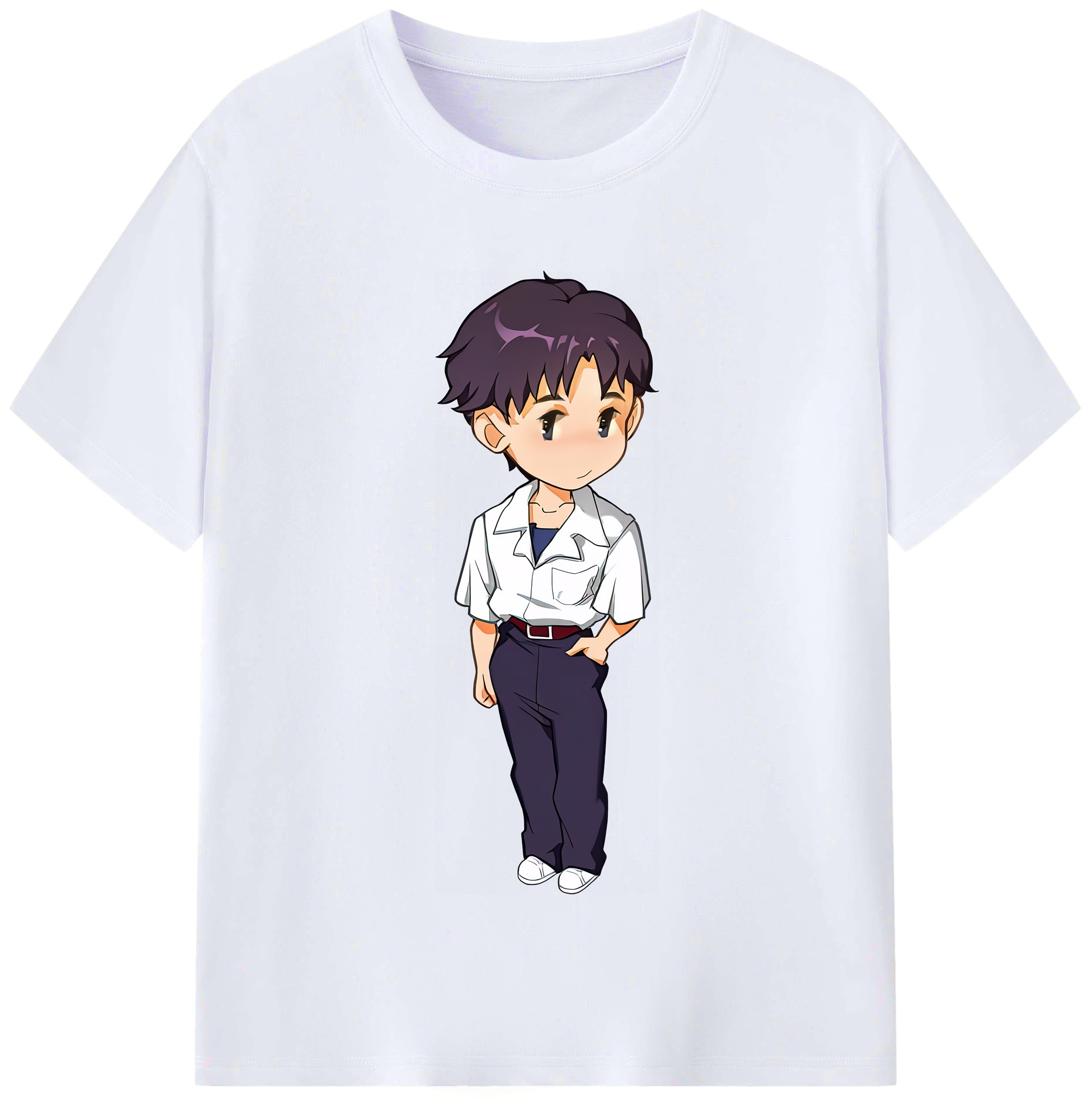 （画像用） EVA 新世紀エヴァンゲリオン レディースカジュアルプリントTシャツ（綿100％）