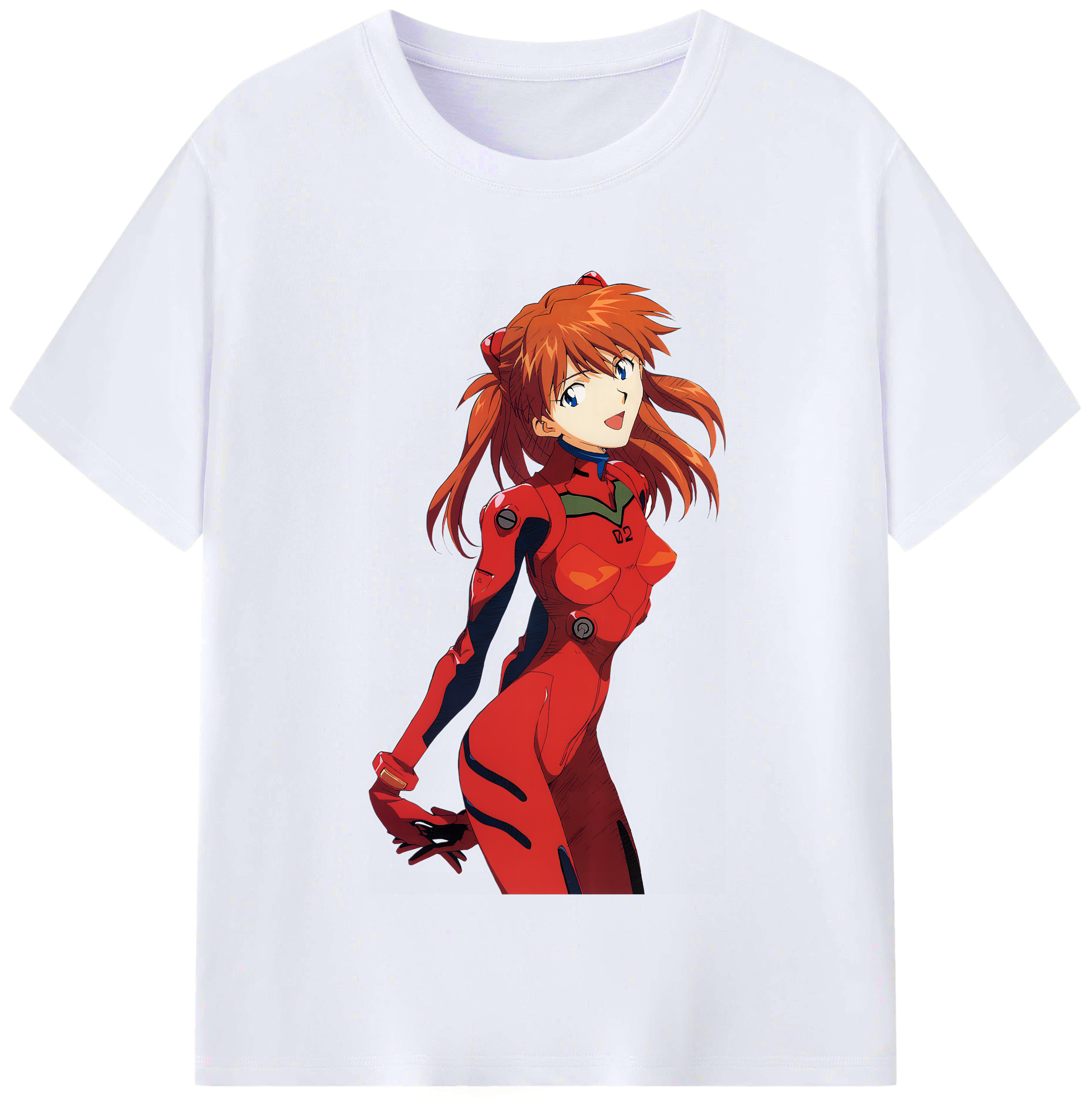 （画像用） EVA 新世紀エヴァンゲリオン レディースカジュアルプリントTシャツ（綿100％）