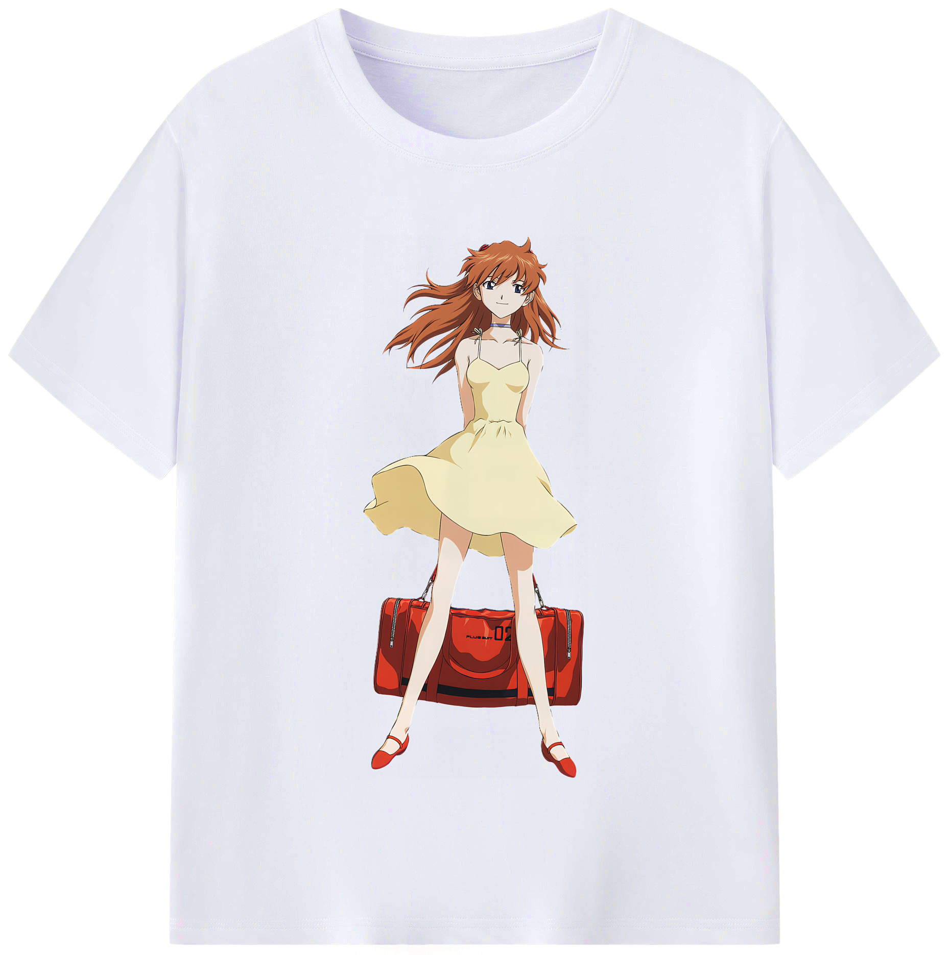 （画像用） EVA 新世紀エヴァンゲリオン レディースカジュアルプリントTシャツ（綿100％）