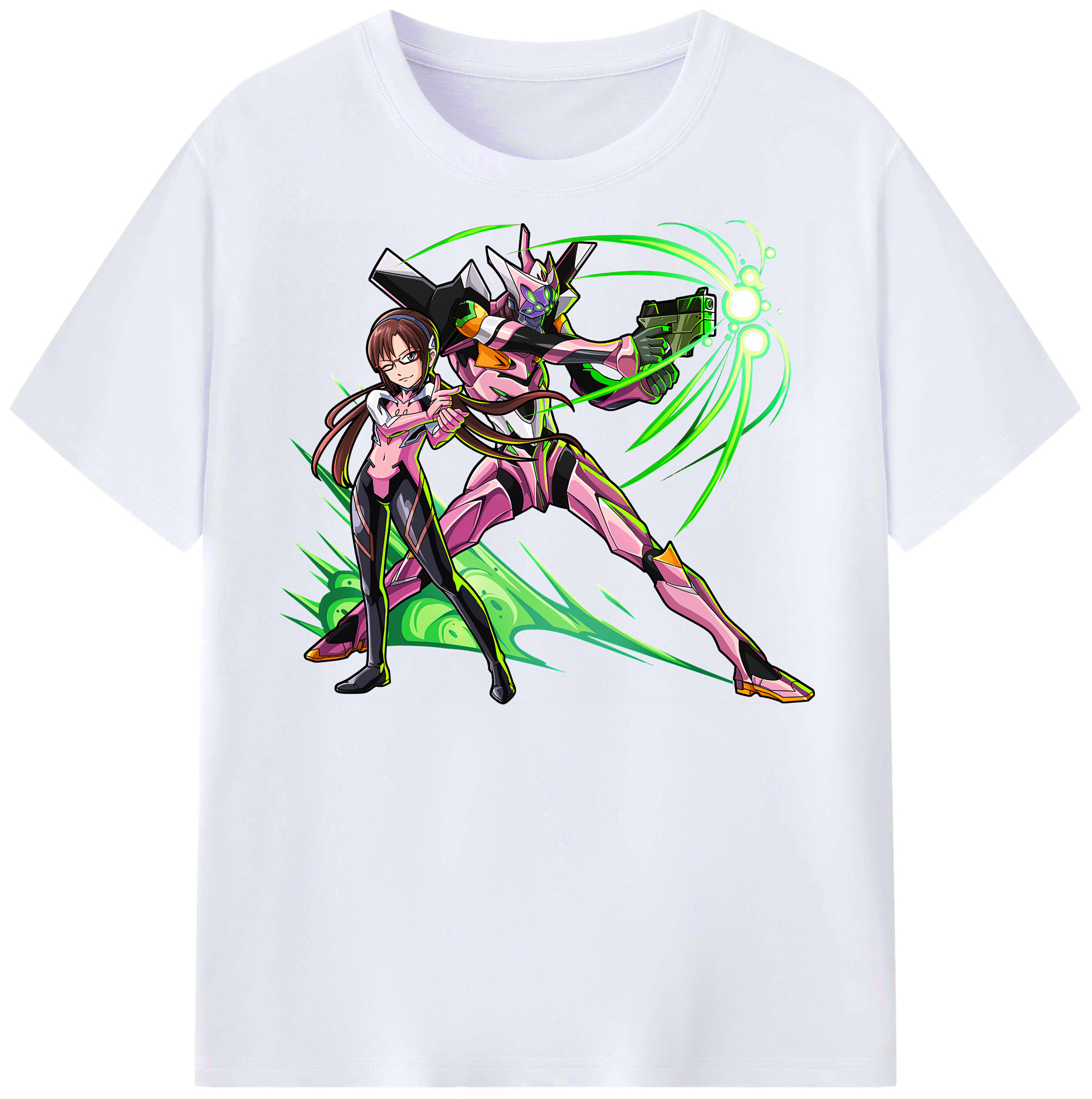 （画像用） EVA 新世紀エヴァンゲリオン レディースカジュアルプリントTシャツ（綿100％）