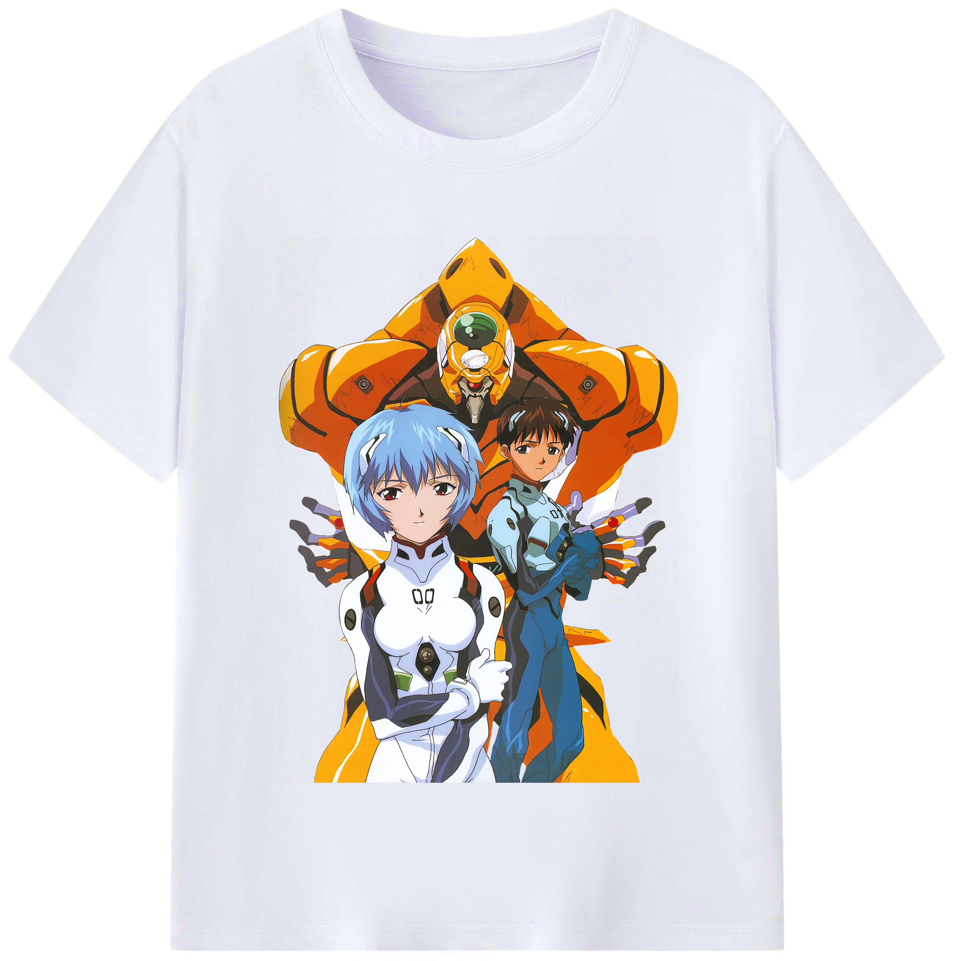 （画像用） EVA 新世紀エヴァンゲリオン レディースカジュアルプリントTシャツ（綿100％）