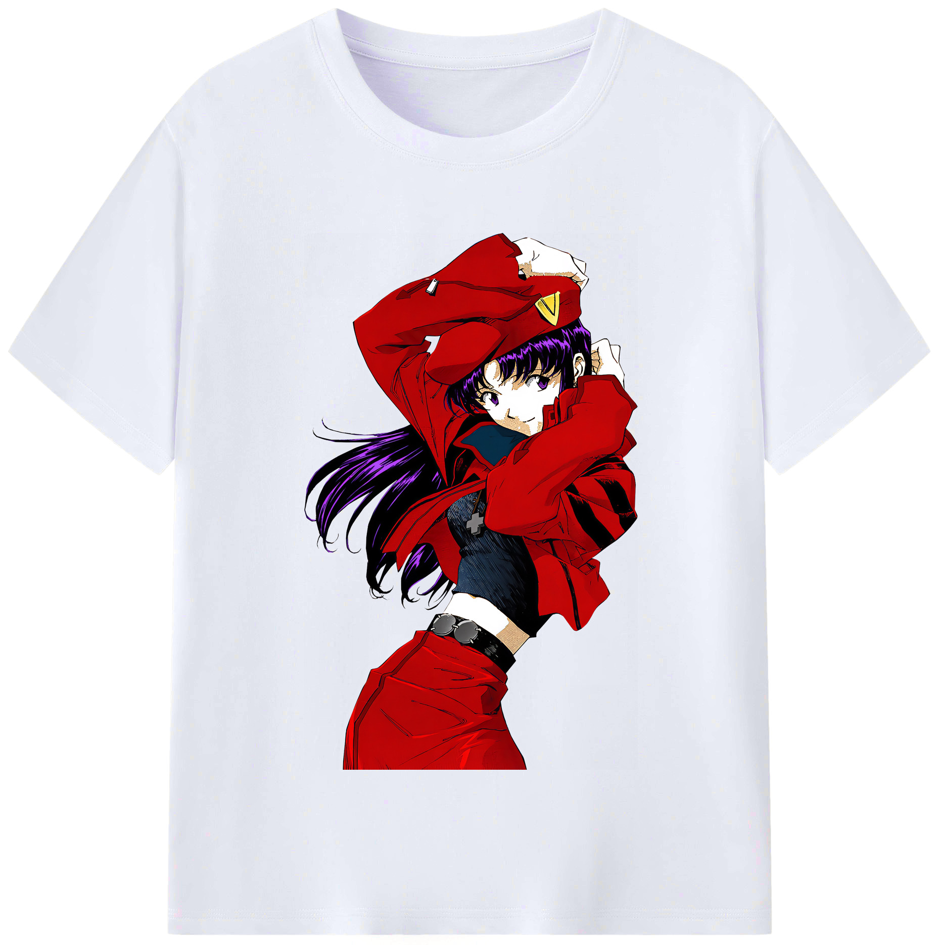 （画像用） EVA 新世紀エヴァンゲリオン レディースカジュアルプリントTシャツ（綿100％）