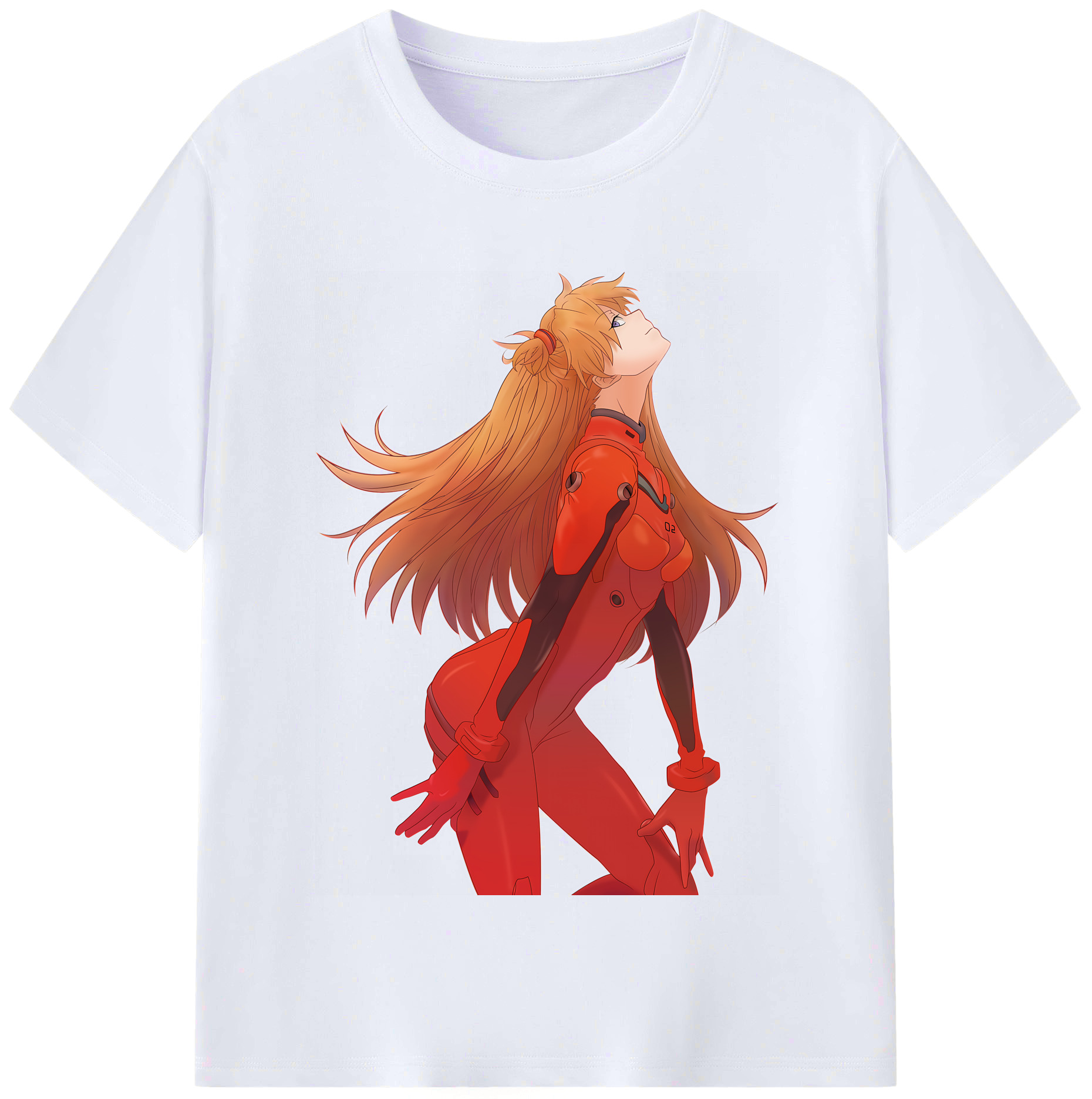 （画像用） EVA 新世紀エヴァンゲリオン レディースカジュアルプリントTシャツ（綿100％）