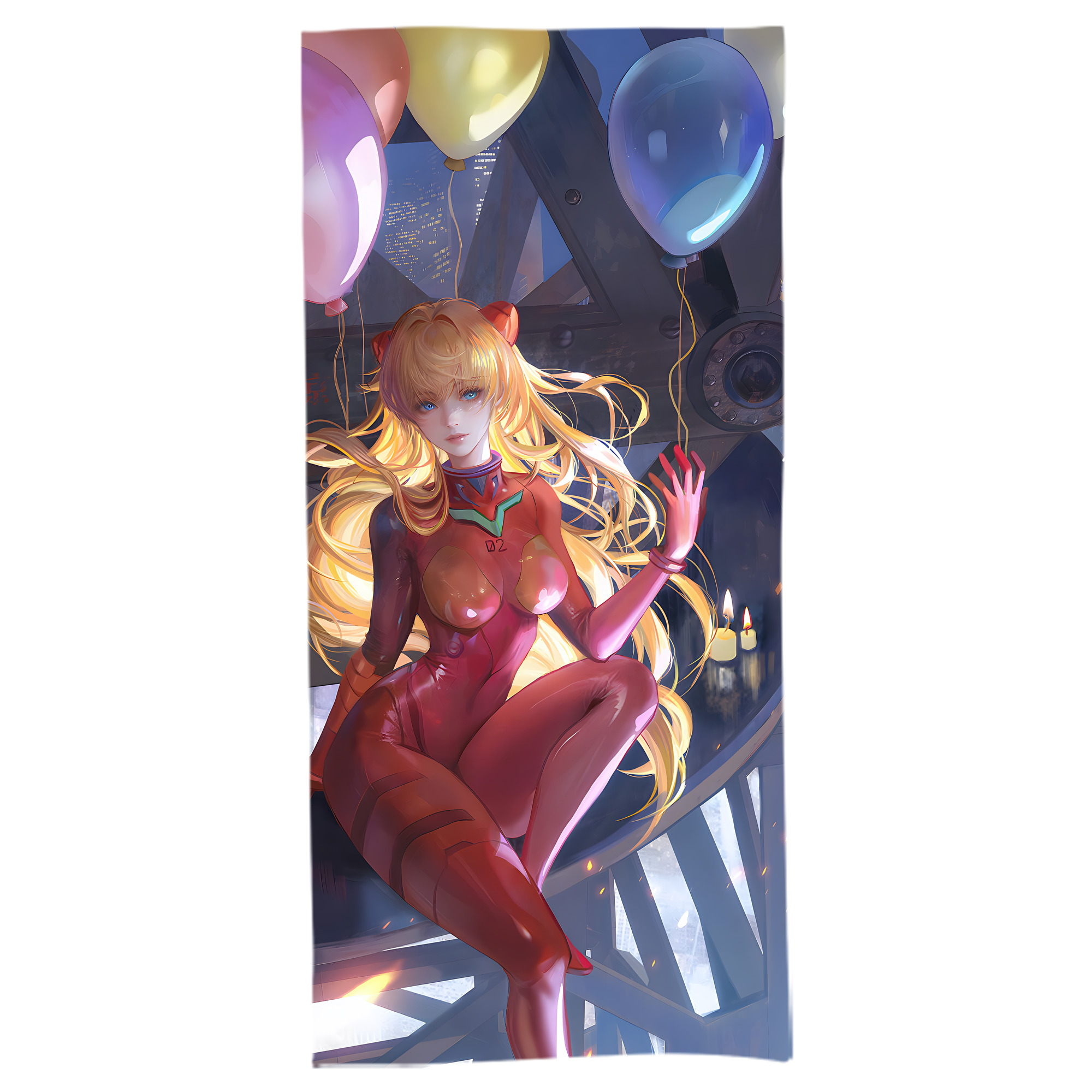 （画像用） EVA 新世紀エヴァンゲリオン 大判バスタオル 70×140cm 吸水速乾 柔らかい肌触り