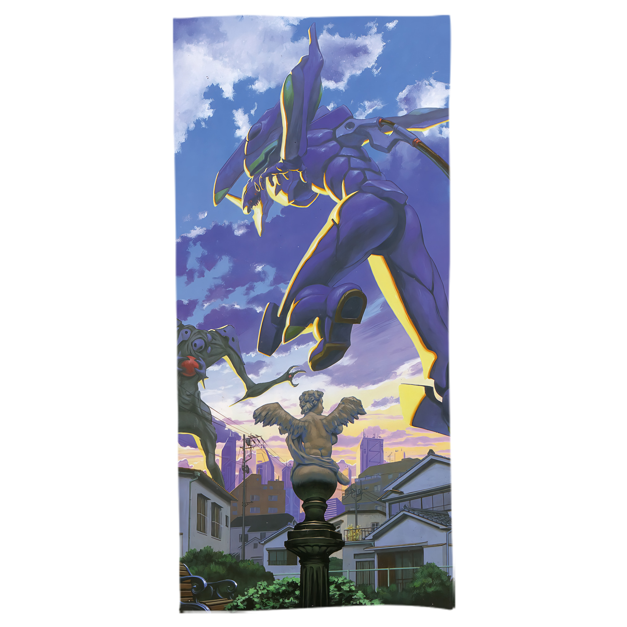 （画像用） EVA 新世紀エヴァンゲリオン 大判バスタオル 70×140cm 吸水速乾 柔らかい肌触り