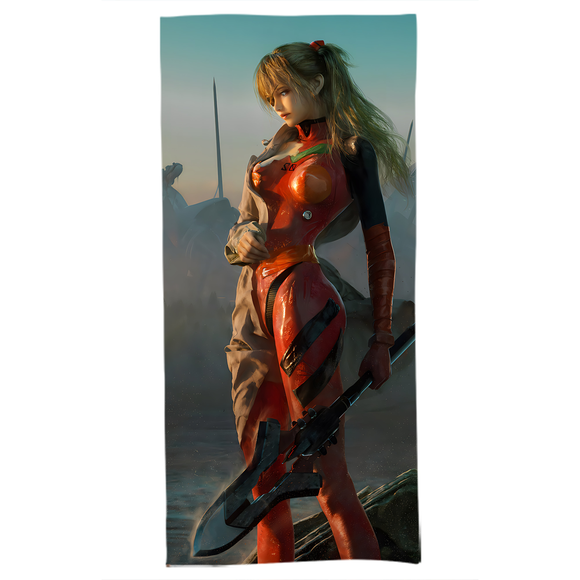 （画像用） EVA 新世紀エヴァンゲリオン 大判バスタオル 70×140cm 吸水速乾 柔らかい肌触り