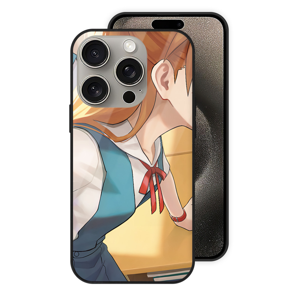 （画像用） EVA 新世紀エヴァンゲリオン 【iPhone15Pro対応】スマホケース 耐衝撃＆黄変防止 背面ガラス