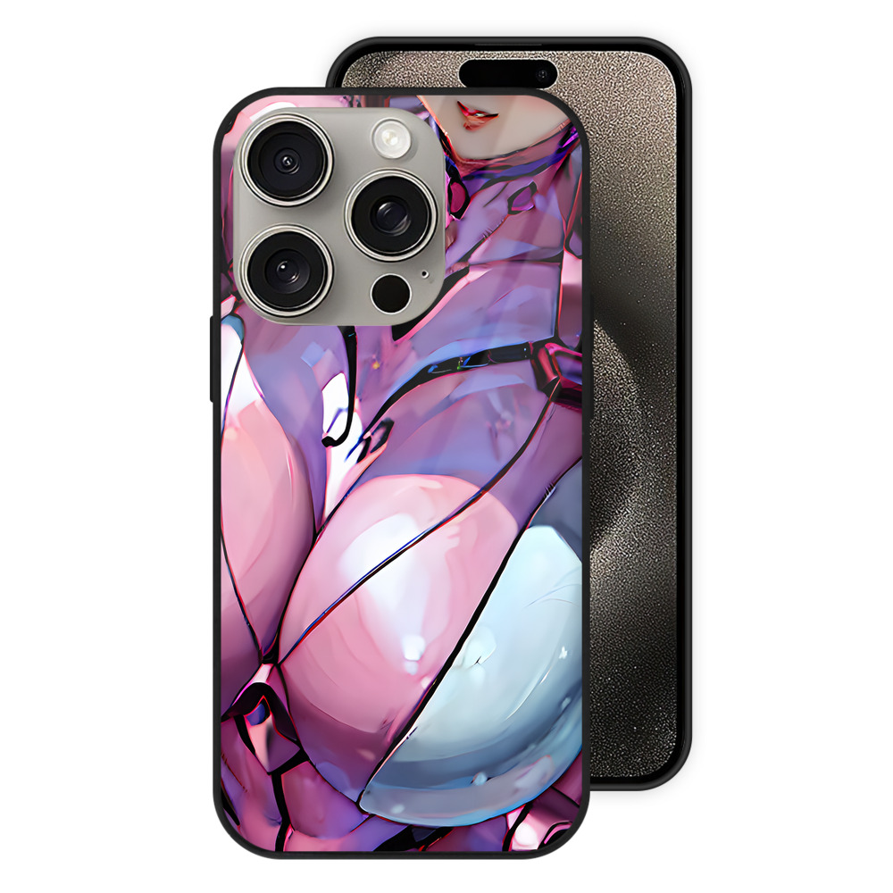 （画像用） EVA 新世紀エヴァンゲリオン 【iPhone15Pro対応】スマホケース 耐衝撃＆黄変防止 背面ガラス
