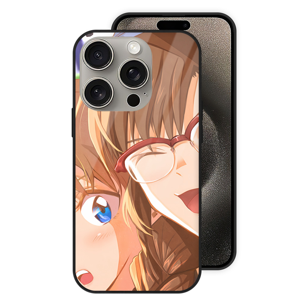 （画像用） EVA 新世紀エヴァンゲリオン 【iPhone15Pro対応】スマホケース 耐衝撃＆黄変防止 背面ガラス