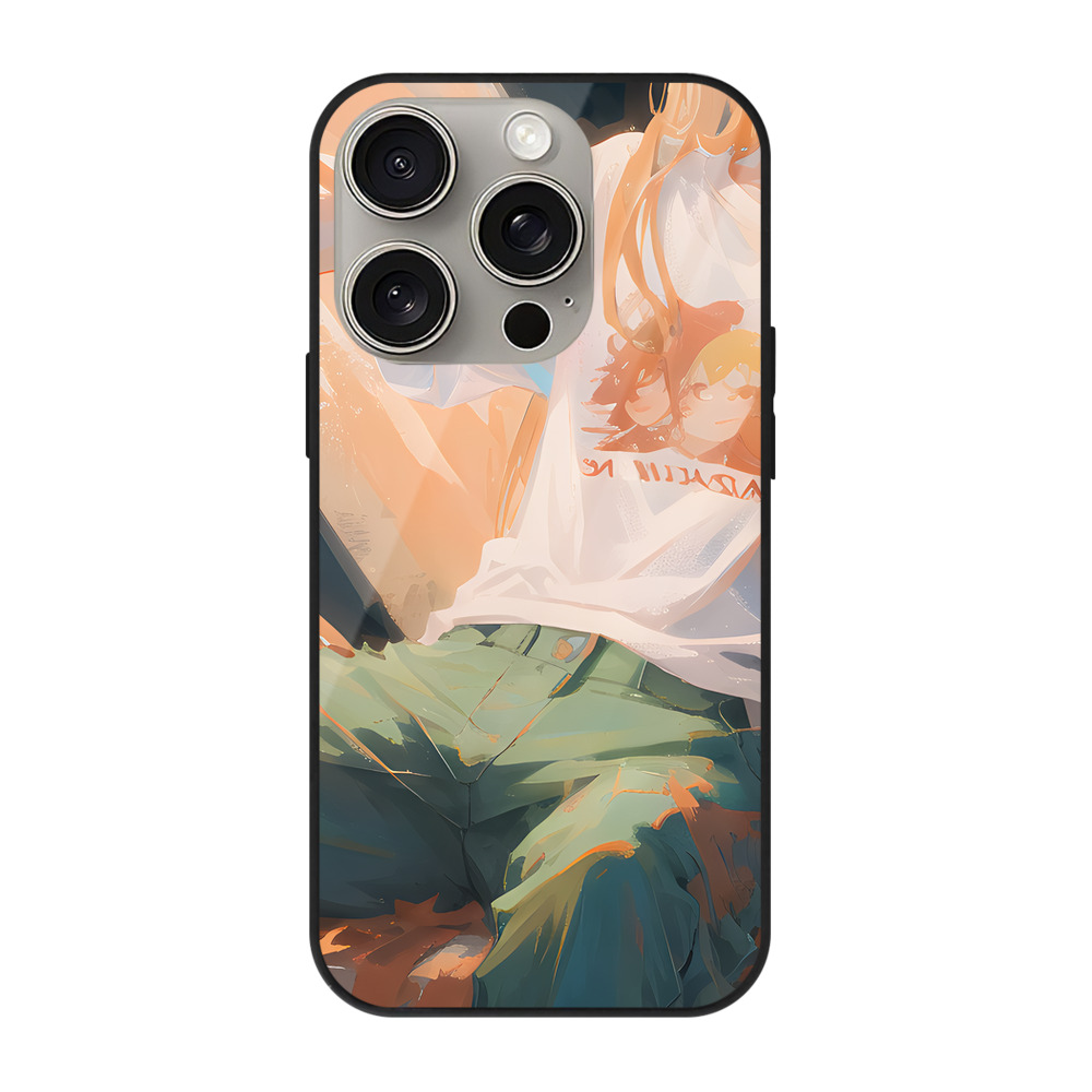 （画像用） EVA 新世紀エヴァンゲリオン 【iPhone15Pro対応】スマホケース 耐衝撃＆黄変防止 背面ガラス