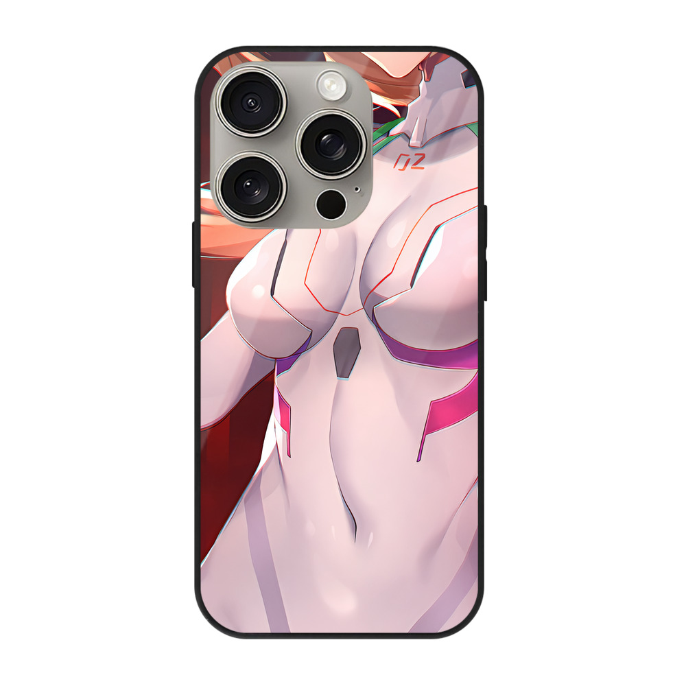 （画像用） EVA 新世紀エヴァンゲリオン 【iPhone15Pro対応】スマホケース 耐衝撃＆黄変防止 背面ガラス
