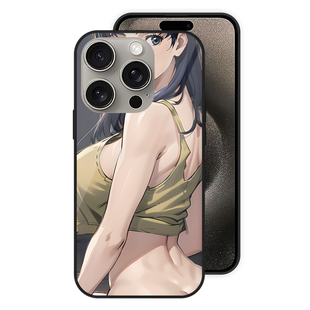 （画像用） EVA 新世紀エヴァンゲリオン 【iPhone15Pro対応】スマホケース 耐衝撃＆黄変防止 背面ガラス