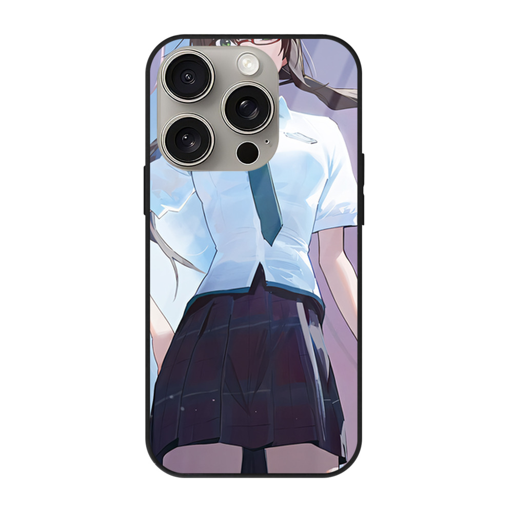 （画像用） EVA 新世紀エヴァンゲリオン 【iPhone15Pro対応】スマホケース 耐衝撃＆黄変防止 背面ガラス