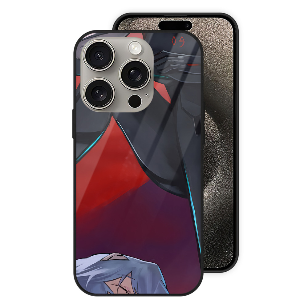 （画像用） EVA 新世紀エヴァンゲリオン 【iPhone15Pro対応】スマホケース 耐衝撃＆黄変防止 背面ガラス