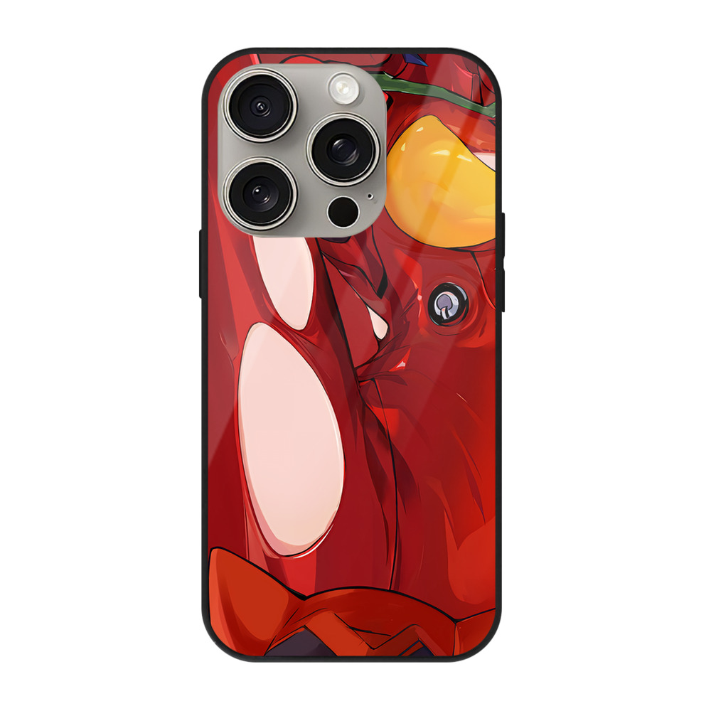（画像用） EVA 新世紀エヴァンゲリオン 【iPhone15Pro対応】スマホケース 耐衝撃＆黄変防止 背面ガラス
