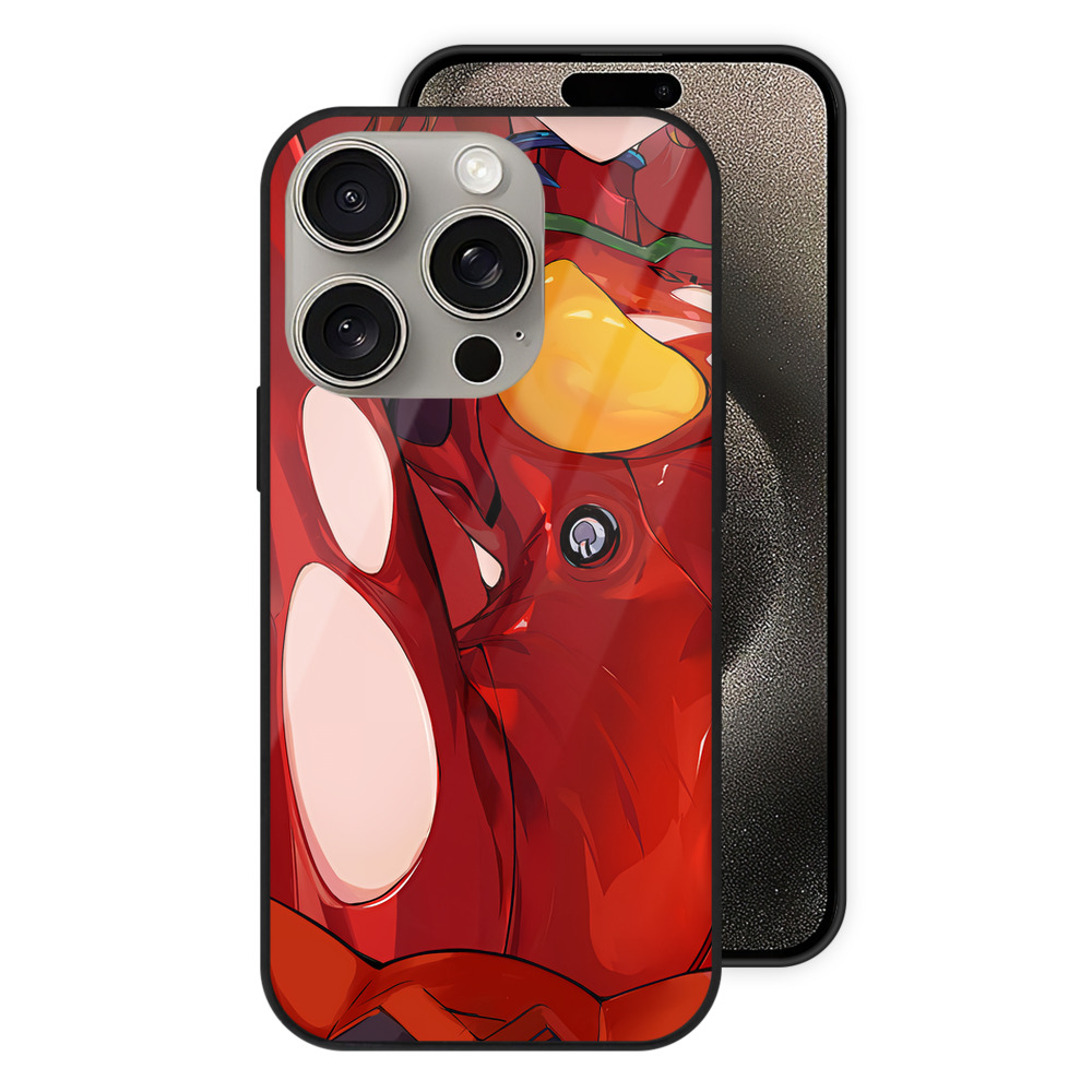 （画像用） EVA 新世紀エヴァンゲリオン 【iPhone15Pro対応】スマホケース 耐衝撃＆黄変防止 背面ガラス