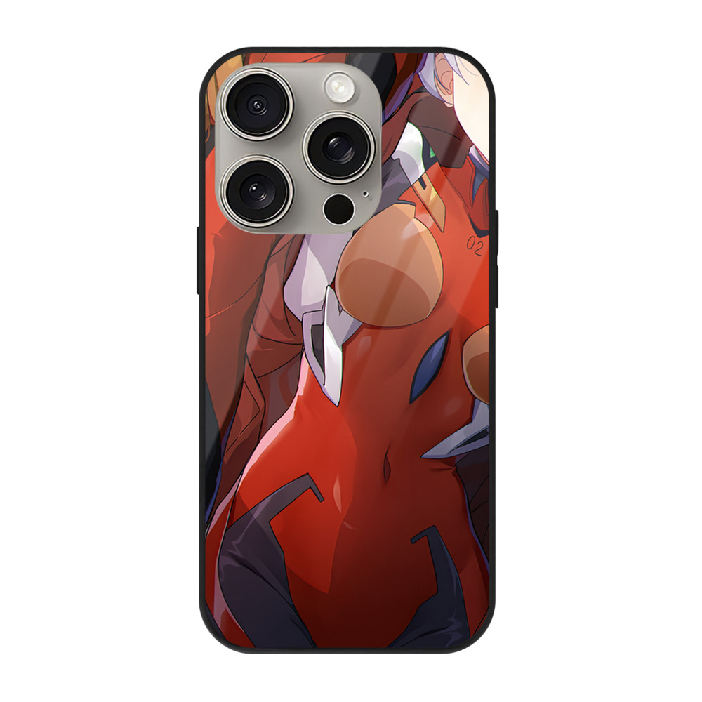（画像用） EVA 新世紀エヴァンゲリオン 【iPhone15Pro対応】スマホケース 耐衝撃＆黄変防止 背面ガラス