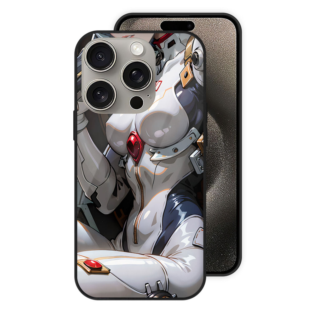 （画像用） EVA 新世紀エヴァンゲリオン 【iPhone15Pro対応】スマホケース 耐衝撃＆黄変防止 背面ガラス