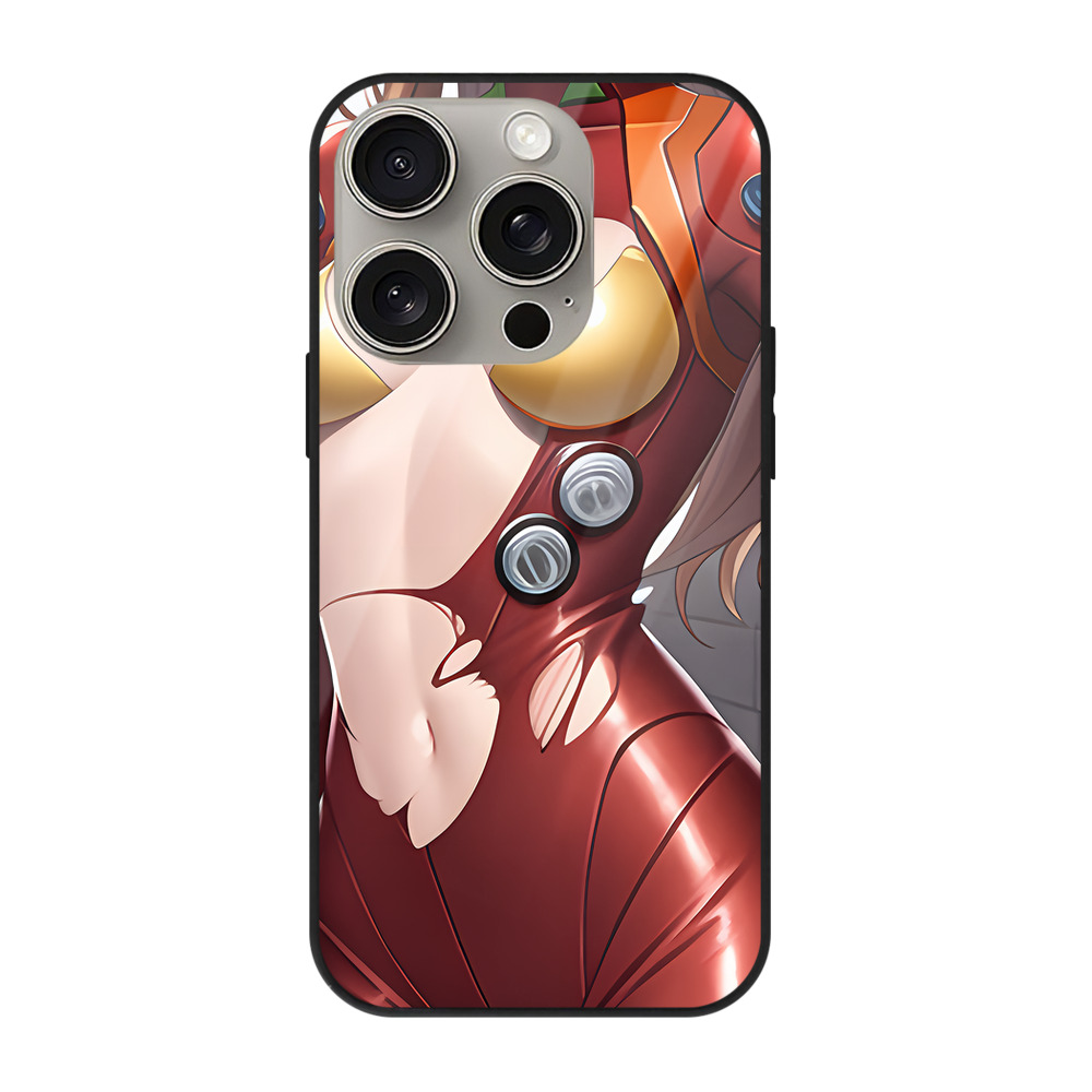 （画像用） EVA 新世紀エヴァンゲリオン 【iPhone15Pro対応】スマホケース 耐衝撃＆黄変防止 背面ガラス