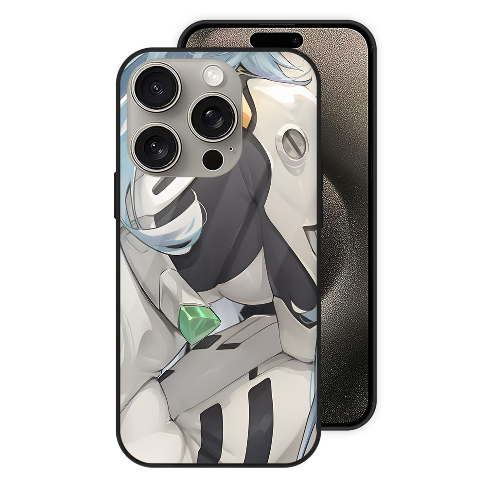 （画像用） EVA 新世紀エヴァンゲリオン 【iPhone15Pro対応】スマホケース 耐衝撃＆黄変防止 背面ガラス