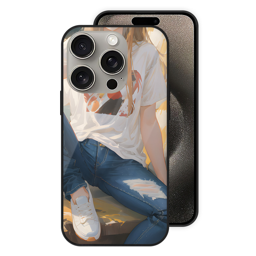 （画像用） EVA 新世紀エヴァンゲリオン 【iPhone15Pro対応】スマホケース 耐衝撃＆黄変防止 背面ガラス