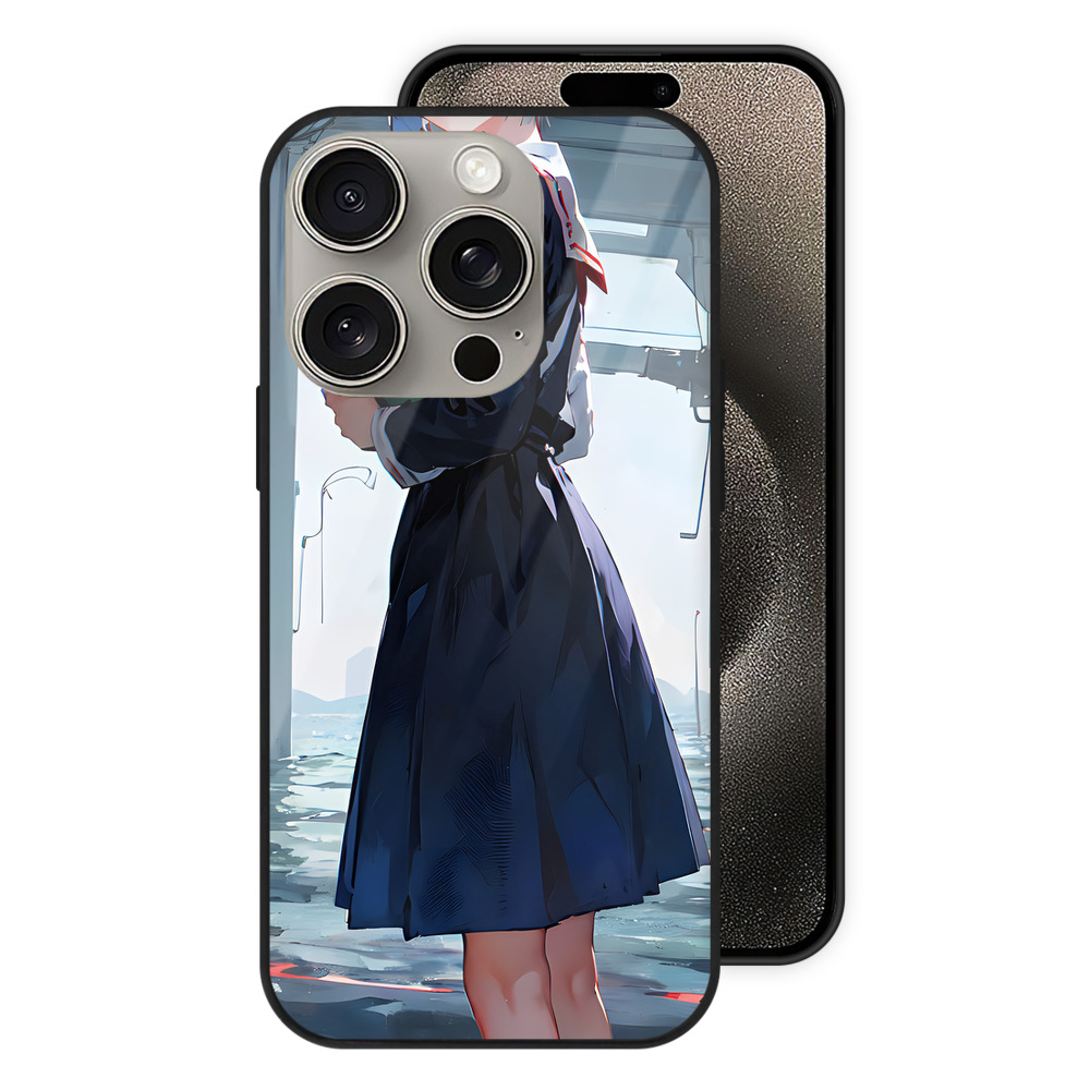 （画像用） EVA 新世紀エヴァンゲリオン 【iPhone15Pro対応】スマホケース 耐衝撃＆黄変防止 背面ガラス