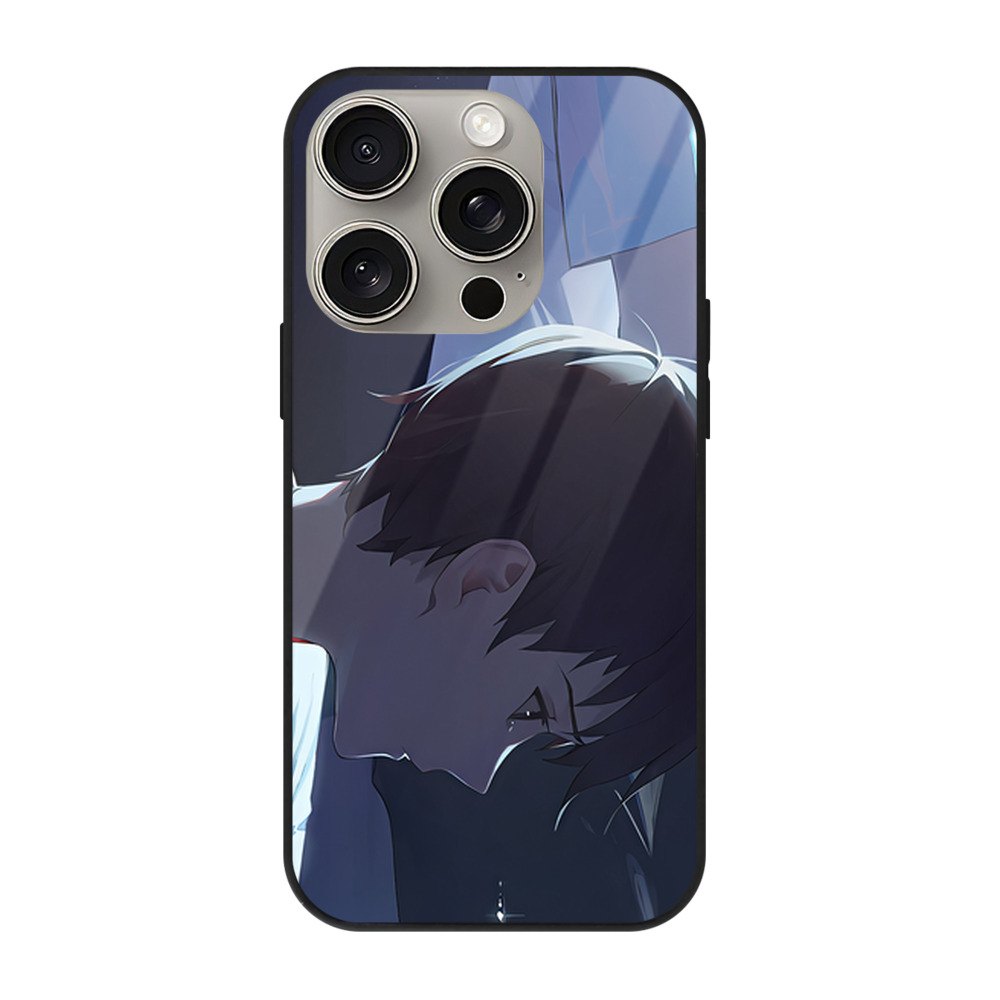 （画像用） EVA 新世紀エヴァンゲリオン 【iPhone15Pro対応】スマホケース 耐衝撃＆黄変防止 背面ガラス