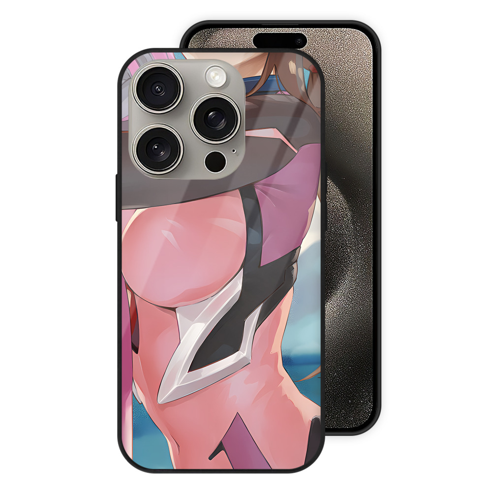 （画像用） EVA 新世紀エヴァンゲリオン 【iPhone15Pro対応】スマホケース 耐衝撃＆黄変防止 背面ガラス