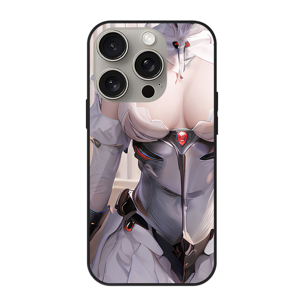 （画像用） EVA 新世紀エヴァンゲリオン 【iPhone15Pro対応】スマホケース 耐衝撃＆黄変防止 背面ガラス