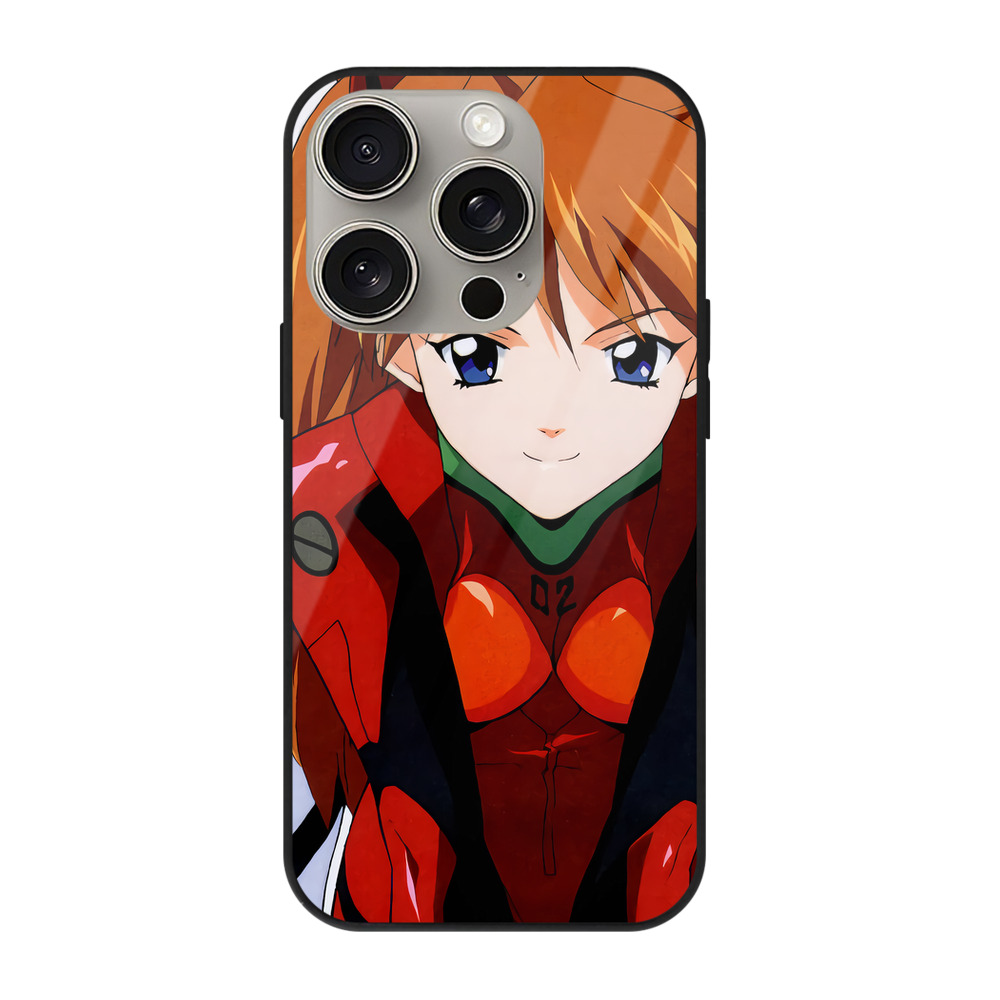 （画像用） EVA 新世紀エヴァンゲリオン 【iPhone15Pro対応】スマホケース 耐衝撃＆黄変防止 背面ガラス
