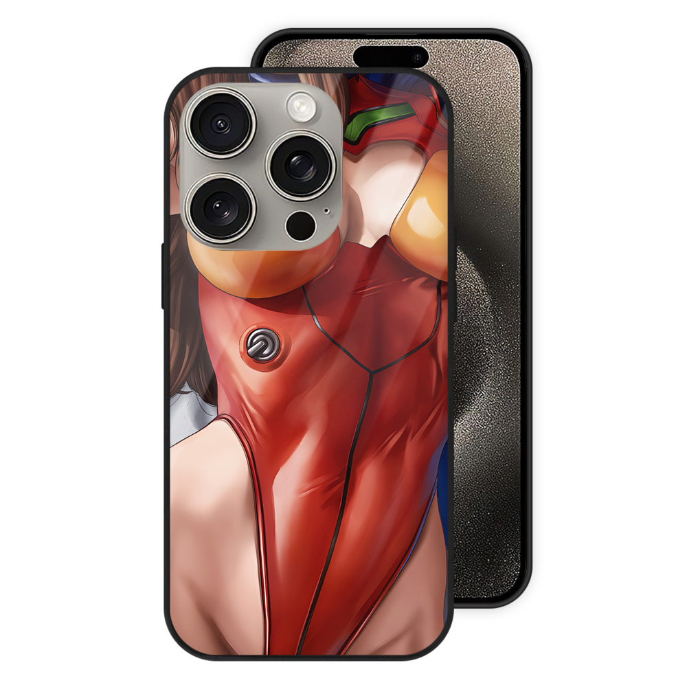 （画像用） EVA 新世紀エヴァンゲリオン 【iPhone15Pro対応】スマホケース 耐衝撃＆黄変防止 背面ガラス