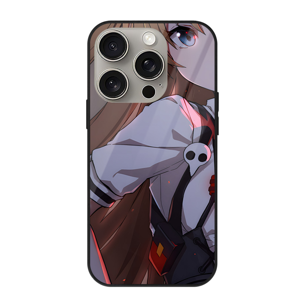 （画像用） EVA 新世紀エヴァンゲリオン 【iPhone15Pro対応】スマホケース 耐衝撃＆黄変防止 背面ガラス