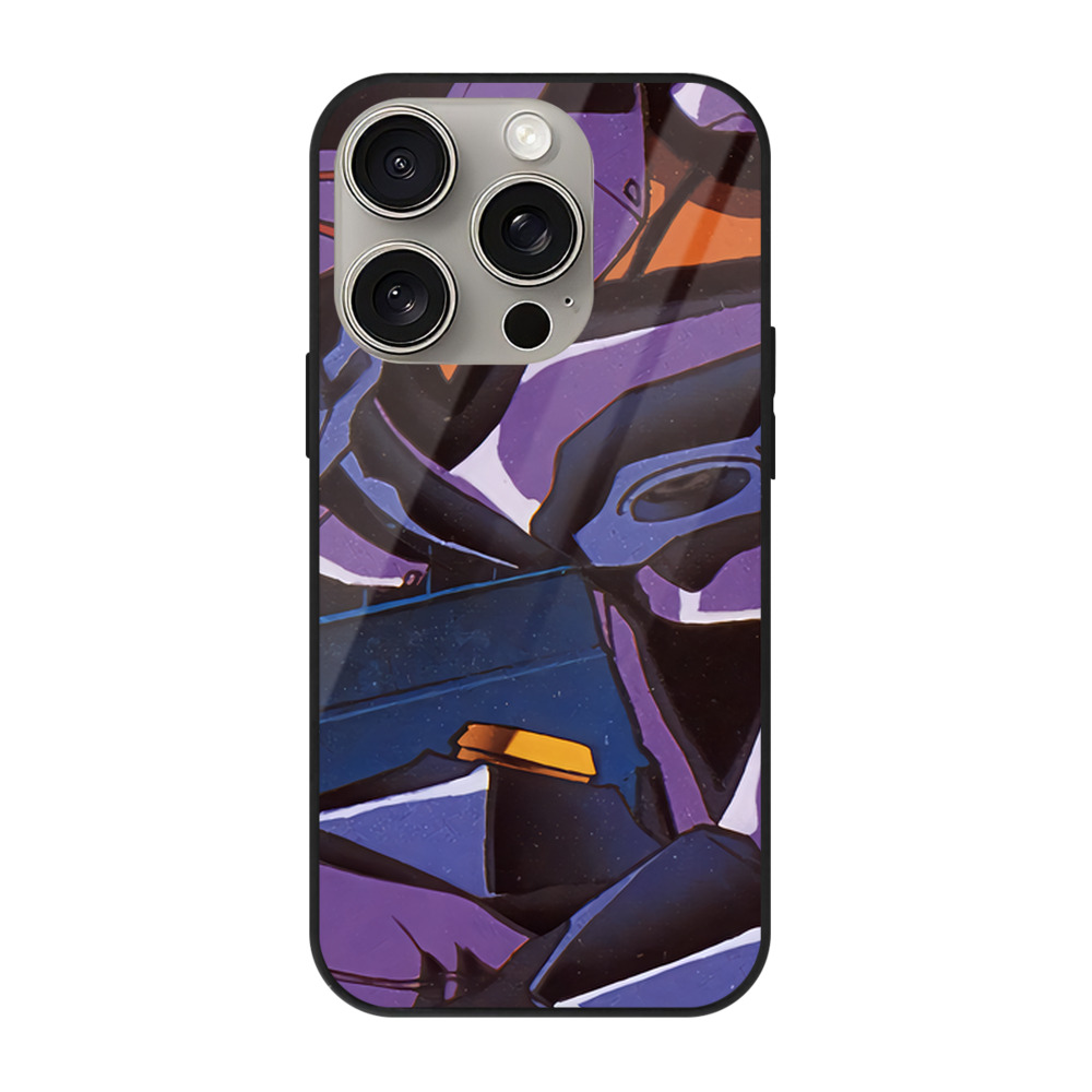（画像用） EVA 新世紀エヴァンゲリオン 【iPhone15Pro対応】スマホケース 耐衝撃＆黄変防止 背面ガラス
