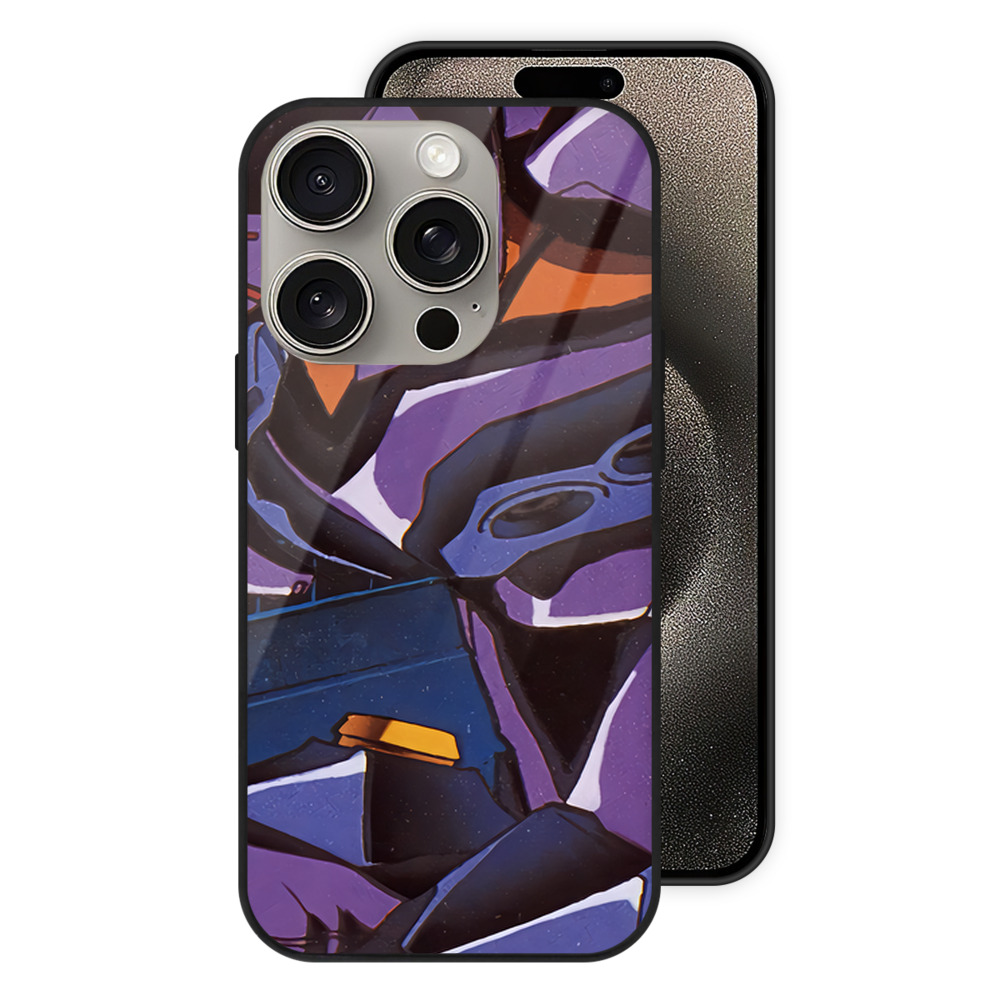 （画像用） EVA 新世紀エヴァンゲリオン 【iPhone15Pro対応】スマホケース 耐衝撃＆黄変防止 背面ガラス