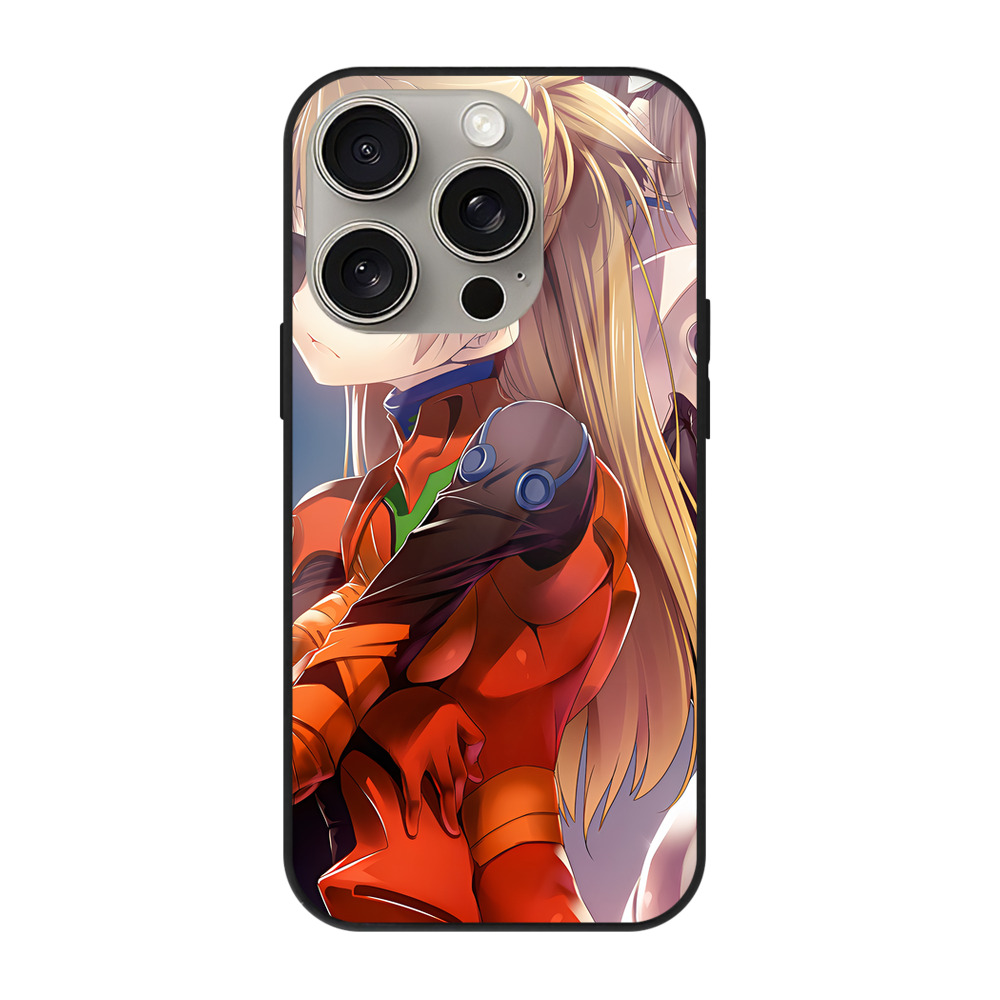 （画像用） EVA 新世紀エヴァンゲリオン 【iPhone15Pro対応】スマホケース 耐衝撃＆黄変防止 背面ガラス