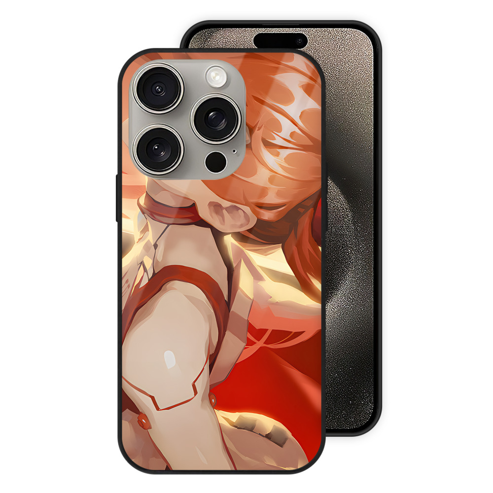 （画像用） EVA 新世紀エヴァンゲリオン 【iPhone15Pro対応】スマホケース 耐衝撃＆黄変防止 背面ガラス