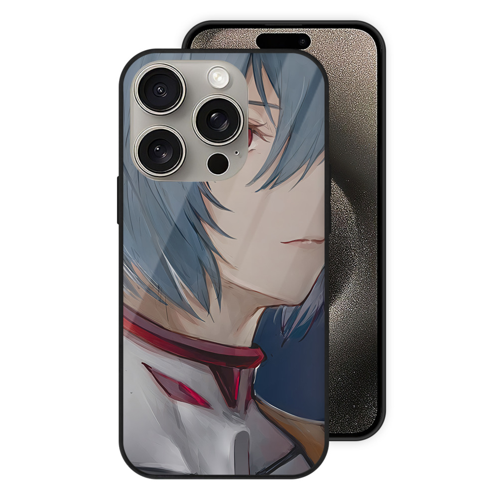 （画像用） EVA 新世紀エヴァンゲリオン 【iPhone15Pro対応】スマホケース 耐衝撃＆黄変防止 背面ガラス