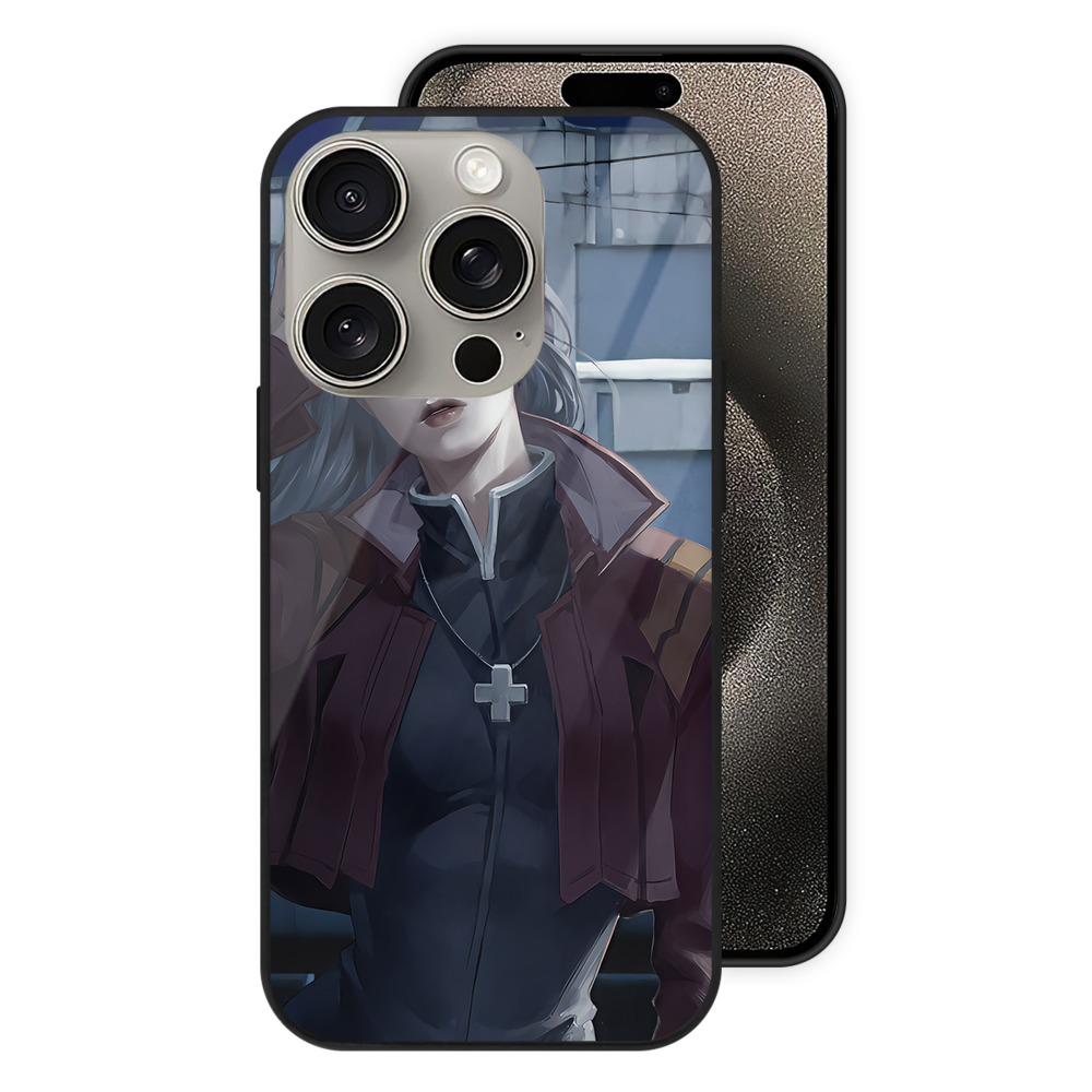 （画像用） EVA 新世紀エヴァンゲリオン 【iPhone15Pro対応】スマホケース 耐衝撃＆黄変防止 背面ガラス