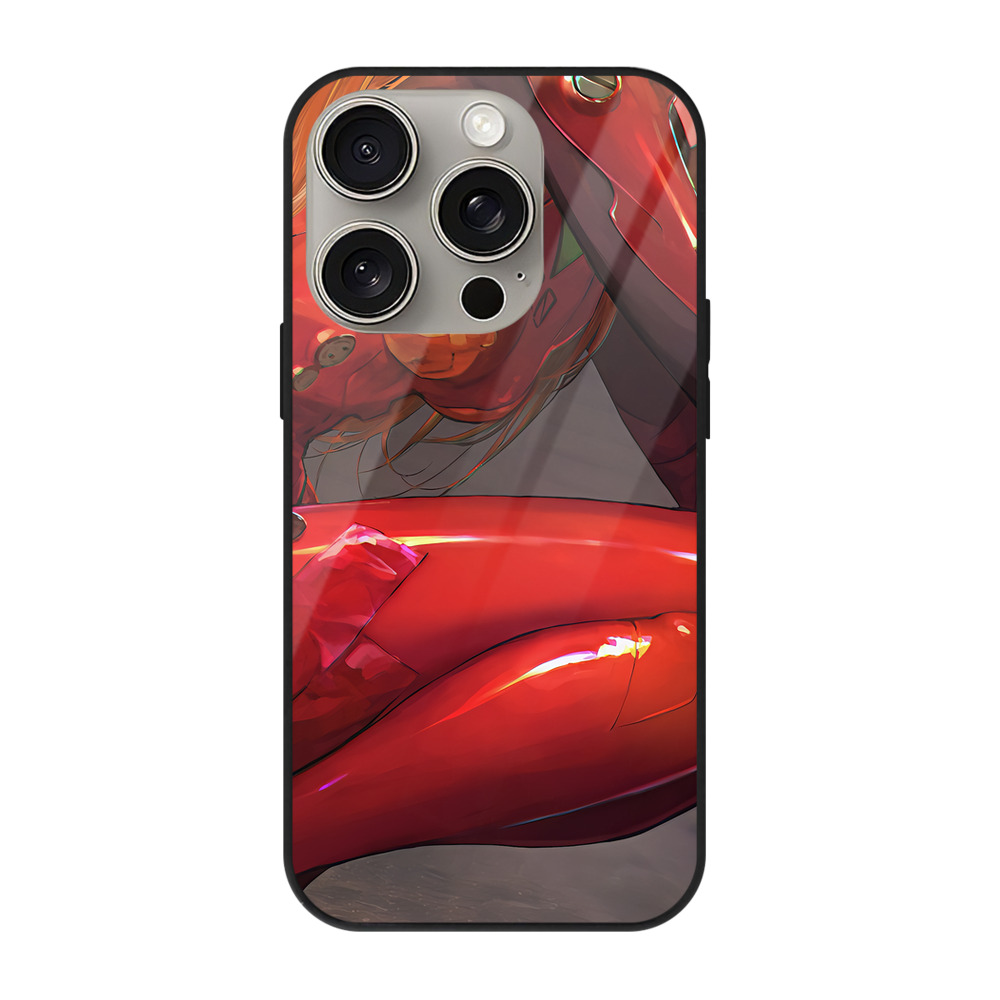 （画像用） EVA 新世紀エヴァンゲリオン 【iPhone15Pro対応】スマホケース 耐衝撃＆黄変防止 背面ガラス