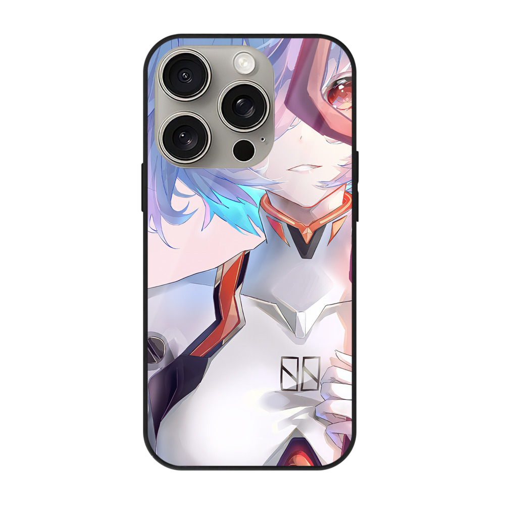 （画像用） EVA 新世紀エヴァンゲリオン 【iPhone15Pro対応】スマホケース 耐衝撃＆黄変防止 背面ガラス