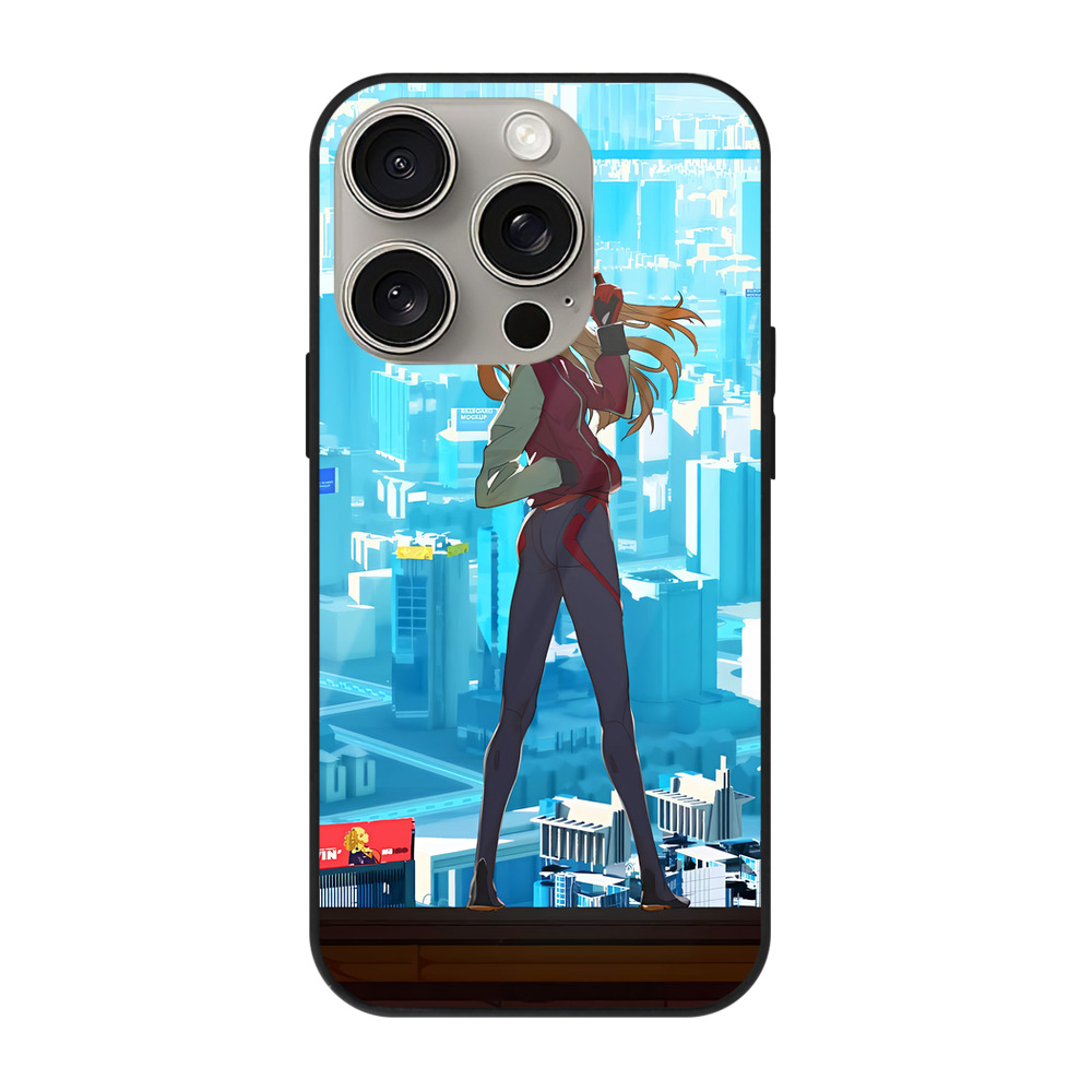 （画像用） EVA 新世紀エヴァンゲリオン 【iPhone15Pro対応】スマホケース 耐衝撃＆黄変防止 背面ガラス