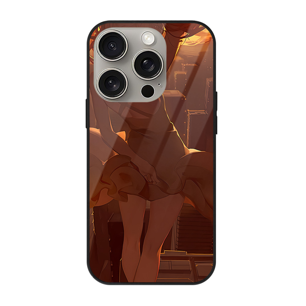 （画像用） EVA 新世紀エヴァンゲリオン 【iPhone15Pro対応】スマホケース 耐衝撃＆黄変防止 背面ガラス