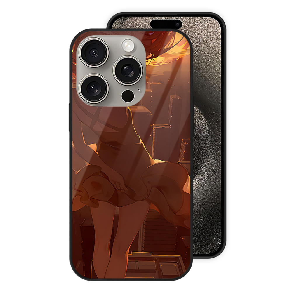 （画像用） EVA 新世紀エヴァンゲリオン 【iPhone15Pro対応】スマホケース 耐衝撃＆黄変防止 背面ガラス