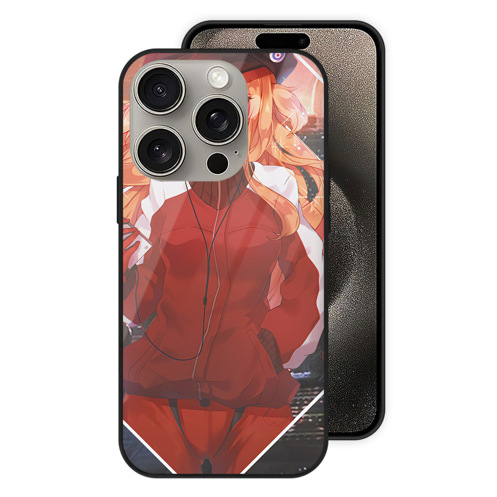 （画像用） EVA 新世紀エヴァンゲリオン 【iPhone15Pro対応】スマホケース 耐衝撃＆黄変防止 背面ガラス