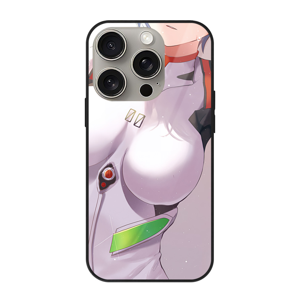 （画像用） EVA 新世紀エヴァンゲリオン 【iPhone15Pro対応】スマホケース 耐衝撃＆黄変防止 背面ガラス