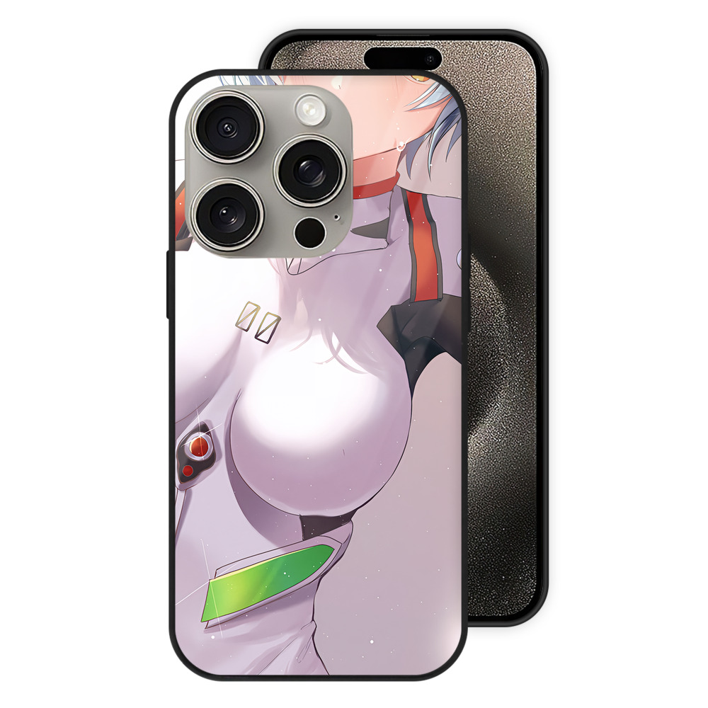 （画像用） EVA 新世紀エヴァンゲリオン 【iPhone15Pro対応】スマホケース 耐衝撃＆黄変防止 背面ガラス