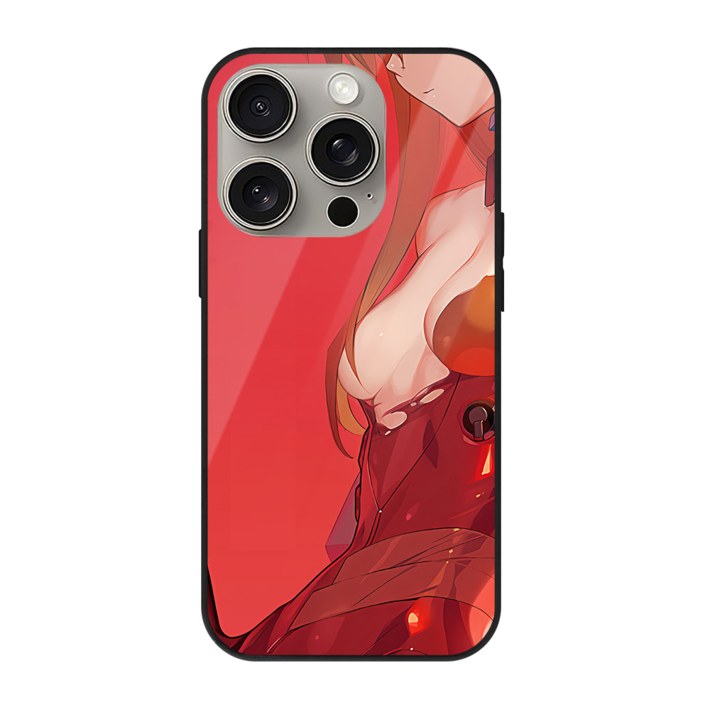 （画像用） EVA 新世紀エヴァンゲリオン 【iPhone15Pro対応】スマホケース 耐衝撃＆黄変防止 背面ガラス