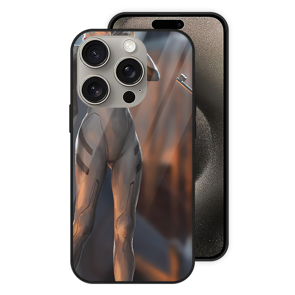 （画像用） EVA 新世紀エヴァンゲリオン 【iPhone15Pro対応】スマホケース 耐衝撃＆黄変防止 背面ガラス
