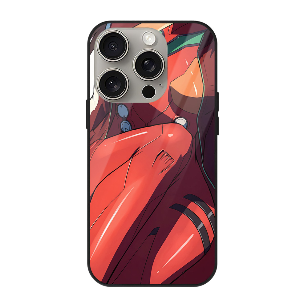 （画像用） EVA 新世紀エヴァンゲリオン 【iPhone15Pro対応】スマホケース 耐衝撃＆黄変防止 背面ガラス