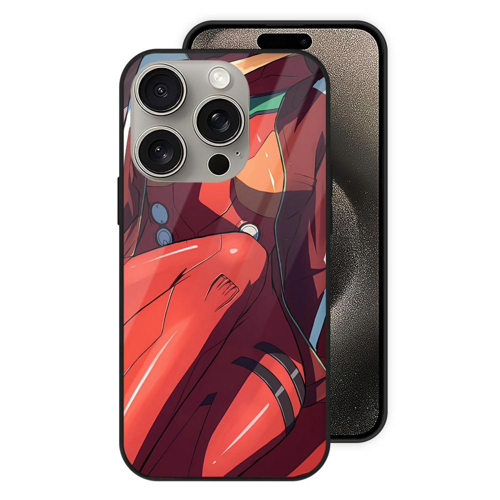 （画像用） EVA 新世紀エヴァンゲリオン 【iPhone15Pro対応】スマホケース 耐衝撃＆黄変防止 背面ガラス